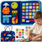 Kruzzel 26881 Montessori senzorická kniha modrá – Hledejceny.cz