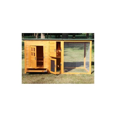 B-Farm Temelín Maxi dřevěný kurník 215 x 65 x 80 cm