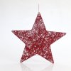 Vánoční dekorace Eurolamp závěsná hvězda červená 45 cm