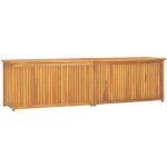 Nabytek XL Zahradní box 200 x 50 x 55 cm masivní teakové dřevo – Zboží Mobilmania