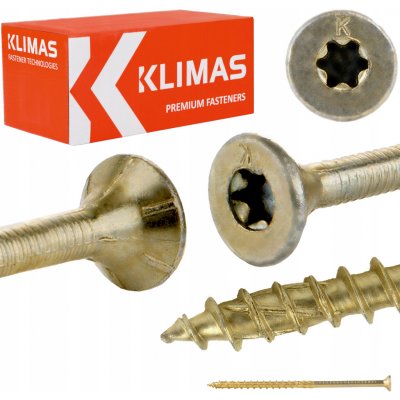 Vruty do dřeva Klimas Wkręt-Met 8 x 160 mm 50 ks – Hledejceny.cz