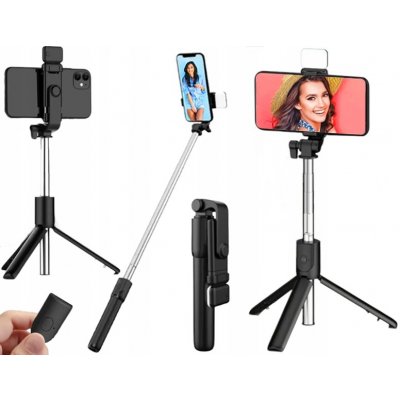 Selfie tyč lampa stativ stativ černá – Sleviste.cz