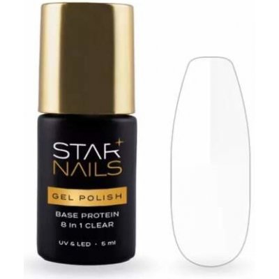 Starnails podkladová báze Uv Led gel Polish Pro Base Protein 8in1 Clear 5 ml – Zboží Dáma