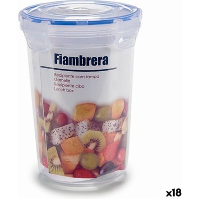Leknes Hermetická obědová krabice Cylindr Transparentní Plastické 1,2 L 13 x 17 x 13 cm (18 kusů) – Zboží Mobilmania