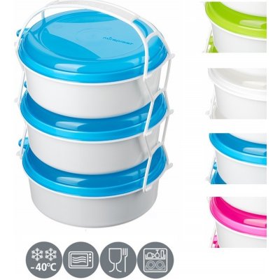 Jídlonosič MIRAhome plast 3x1 l mix barev – Zboží Dáma