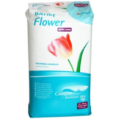 Batist Flower absorpční podložky 60 × 90 cm Extra Large 25 ks – Zbozi.Blesk.cz