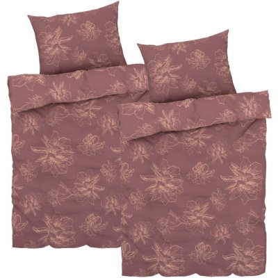 Livarno Home povlečení Renforcé květiny červená 140x200 70x90 – Zboží Mobilmania