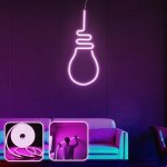 Opviq Decorative Wall Led Lighting Bulb Light - Medium - Pink – Hledejceny.cz