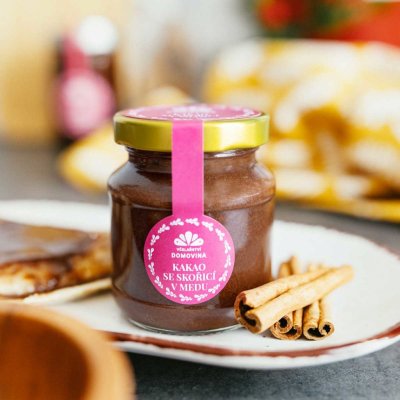 Včelařství Domovina Kakao se skořicí v medu 180 g – Hledejceny.cz