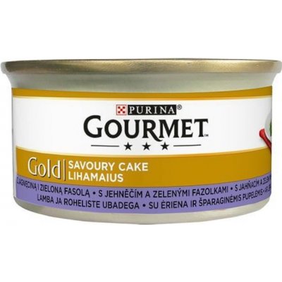 Gourmet Gold Savoury Cake jehněčí s fazolkami 85 g – Zboží Mobilmania