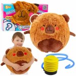 LeanToys Skákací míč rostoucí plyšová kapybara hnědá pumpa 50 cm – Zboží Mobilmania