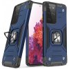 Pouzdro a kryt na mobilní telefon Samsung Wozinsky Ring Armor pancéřové hybridní pouzdro + magnetický držák Samsung Galaxy S22 Ultra blue 5907769319198