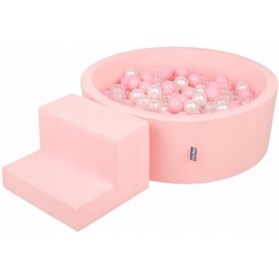 KiddyMoon pěnové dětské hřiště 200 kuliček PPZP-OK30D-122 růžové – Hledejceny.cz