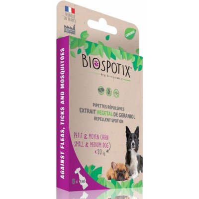 Biospotix Dog spot-on S-M s repelentním účinkem 5 x 1 ml – Zboží Mobilmania