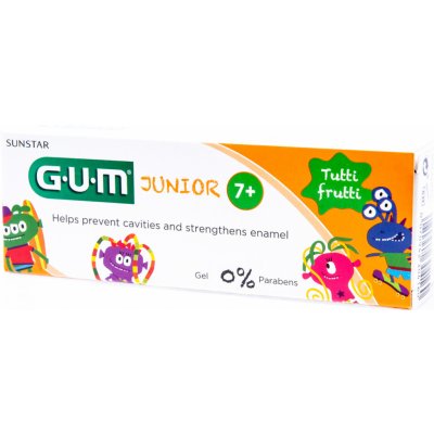 G.U.M Junior zubní pasta pro školáky 7-12 let pomeranč 50 ml – Zboží Mobilmania