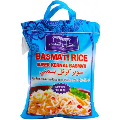 SHALAMAR Basmati rýže Super Kernal 10 kg – Zboží Mobilmania