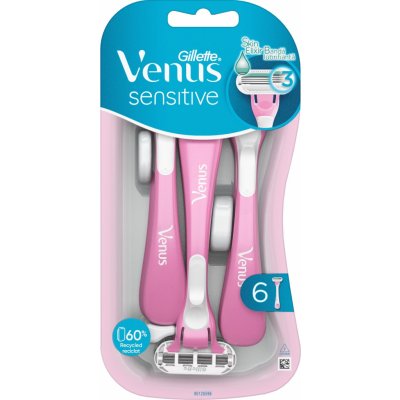 Gillette Venus Sensitive Smooth 6 ks – Zboží Dáma