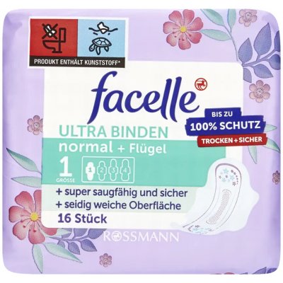 Facelle Hygienické vložky s křidélky Ultra Normal 16 ks – Zboží Dáma