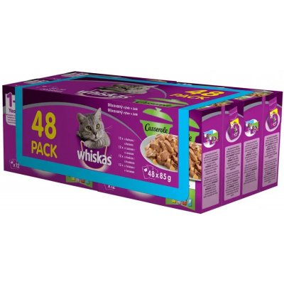 Whiskas Casserole mixovaný výběr v želé 13 x 4 x 85 g