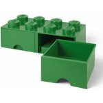 LEGO® úložný box s šuplíky 25 x 25 x 18 cm tmavě zelená – Zboží Mobilmania