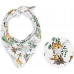 Biante dětský bavlněný šátek Sandra SA-459 Lesní zvířátka na bílém – Zboží Dáma