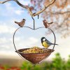 Jezírková dekorace Haushalt international Závěsné krmítko pro ptáky Srdce