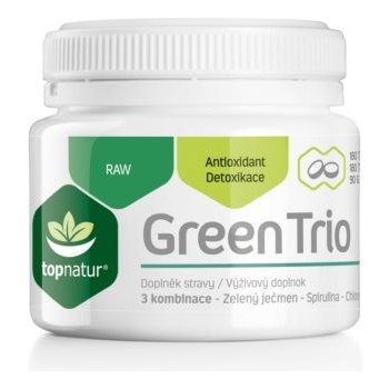 Green Trio spirulinuchlorella a zelený ječmen 180 tablet