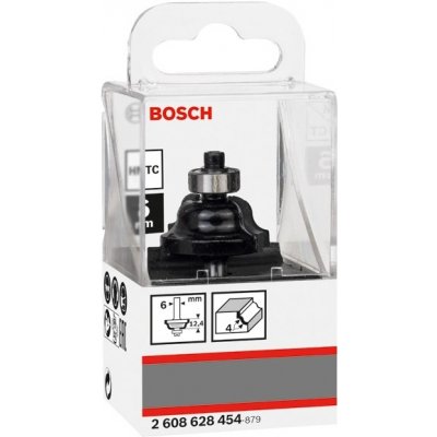 Bosch Profilová fréza se stopkou 6 mm, R1 4 mm, D1 28,6 mm, B 8 mm, L 12,4 mm, G 54 mm 2608628454 – Zboží Mobilmania