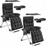 tectake 406255 černá 2 ks – Zboží Dáma