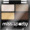Oční stín Miss Sporty Studio Colour Quattro Eye Shadow oční stíny 413 100% Golden 3,2 g