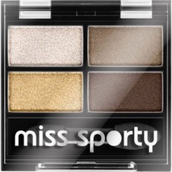 Miss Sporty Studio Colour Quattro Eye Shadow oční stíny 413 100% Golden 3,2 g