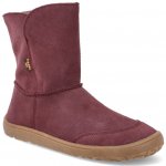 Froddo Barefoot kozačky s membránou BF Tex Suede Bordeaux – Hledejceny.cz
