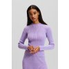 Dámský svetr a pulovr Karl lagerfeld LUREX KNIT TOP SWEET LAVENDER/DEEP PURPLE