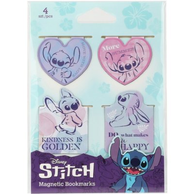 Magnetická záložka Colorino - Stitch 3, mix motivů, 4 ks – Hledejceny.cz