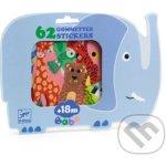 DJECO Moje první samolepky Safari zvířátka – Zboží Dáma