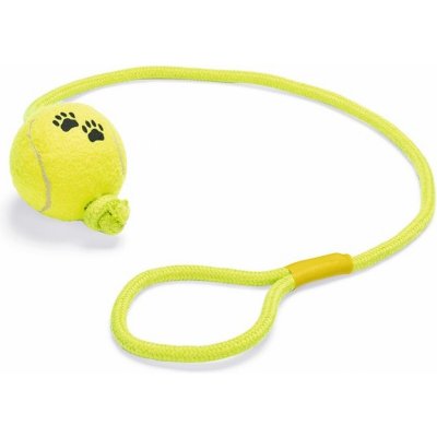 Karlie GmbH Hračka pes Tenisový míček na provázku 8 cm – Zboží Mobilmania