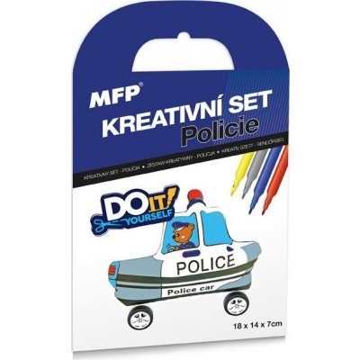 MFP Paper s.r.o. kreativní set Policie nafukovací auto 1041989