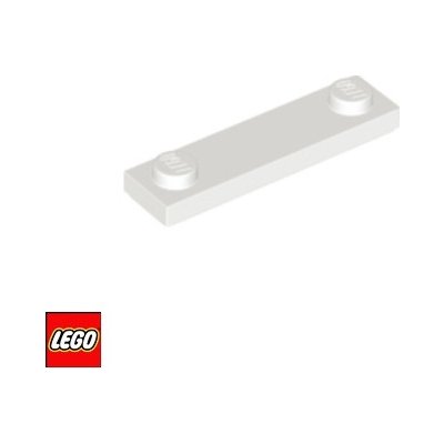 LEGO® 41740 Podložka / Dlaždice 1x4 2 stady po stranách Bílá