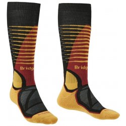 Bridgedale Ski Midweight pánské ponožky black/gold