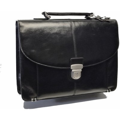 Sněžka kožená aktovka 573615 černá – Sleviste.cz