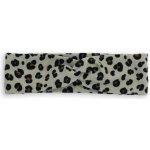 Dětská překřížená čelenka z úpletu béžový gepard 3m-1r – Zboží Dáma
