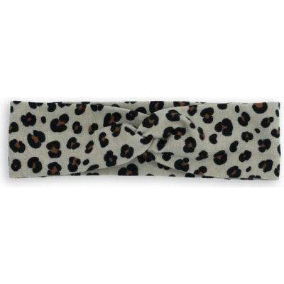 Dětská překřížená čelenka z úpletu béžový gepard 3m-1r – Zboží Dáma