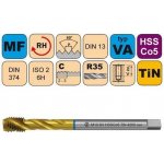 NÁSTROJE CZ Závitník strojní M14x1 ISO2 HSSCo5 TiN DIN 374 RSP35 - CZZ4260-M14X1-ISO2 – Hledejceny.cz
