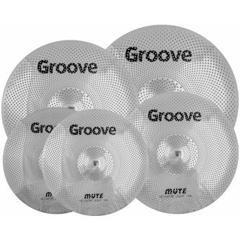 GRV Mute Matte Silver Silent Cymbal Set
