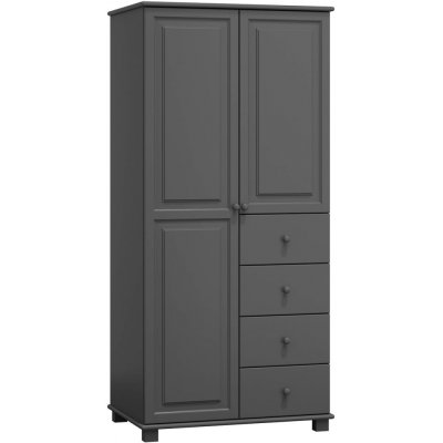 Ami nábytek 2Dč3 šířka 90 věšák/police borovice šedá – Sleviste.cz