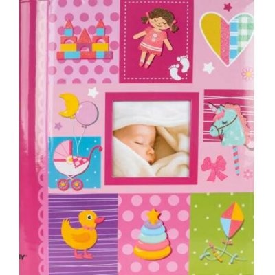 Dětské fotoalbum, samolepící DRS-30B MEADOW 2 RŮŽOVÉ – Zboží Živě