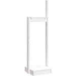 Shumee Dřevník, masivní borovice, bílý 33,5 x 30 x 110 cm – HobbyKompas.cz