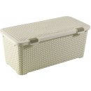 Curver RATTAN STYLE úložný box 72L krémová 00712-885