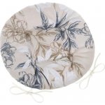 Bellatex DITA kulatý prošívaný šedobéžový květ 40 cm – Sleviste.cz