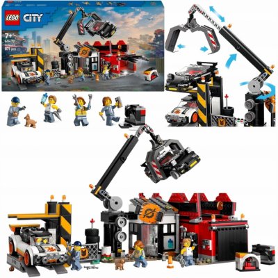 LEGO® City 60472 Vrakoviště s auty – Zboží Živě